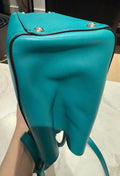 Fendi 2Jours Teal Leather Tote