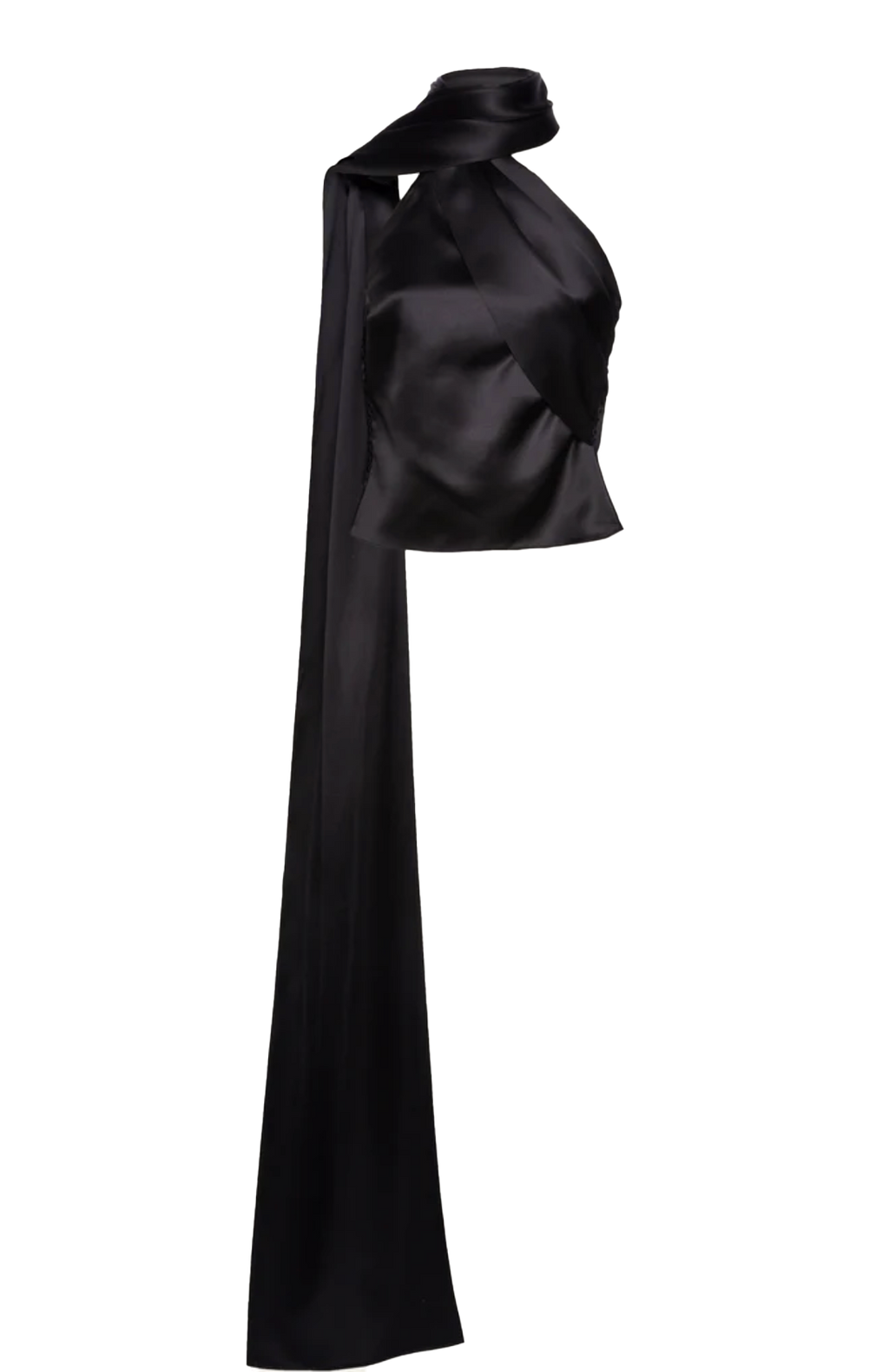 Magda Butrym Silk Wrap Neck Top