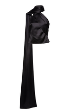 Magda Butrym Silk Wrap Neck Top