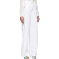 White Straight Leg Le Jeans