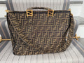 Fendi Exotic Flower Coated Canvas Shoulder Tote