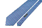 Leonard Paris Blue & Pink SIlk Printed Tie
