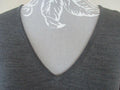 Charcoal Fine Knit Merino Wool Sweater