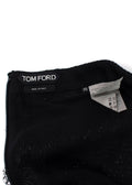 Tom Ford Silver Silk Beaded Mini Skirt