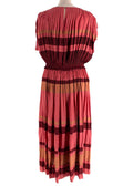 Ulla Johnson Pink Pleated Striped Dress