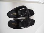 Saint Laurent Micro Studded Oak Mules
