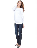Seraphine maternity white ruched top