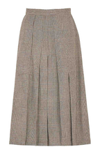 Verena pleated mid-length skirt