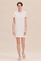 Hermes White Cotton T-Shirt Dress