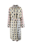 Silvia Tcherassi Birdie Printed Trench Shift Dress