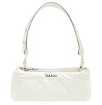 Ganni White Pillow Baguette Bag