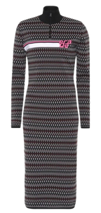 Chevron Jacquard Knit Dress