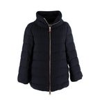 Herno Black Twill Padded Quilted Jacket
