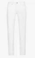 Paige White Slim Straight-Leg Denim Jeans