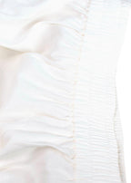 Frame White Linen Wide Leg Trousers