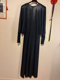 VCM Black Batwing Sleeve Evening Dress