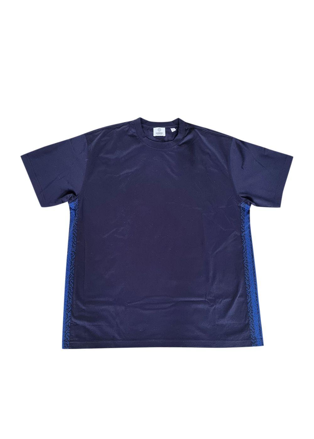 TB Striped Navy Blue Cotton T-Shirt