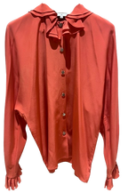 Chanel Orange Silk Blouse 2020