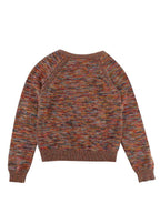 C de C Kids 8A Orange Knit Cardigan