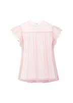 Kids 6Y Pink & White Tulle Dress