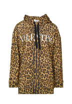 Oversized Leopard Print Hoodie