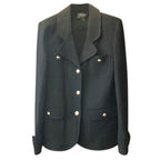 St John Black Wool Coat