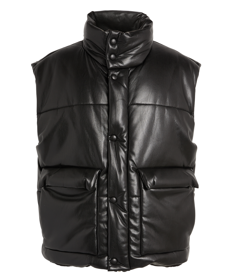 Nanushka Vegan Leather Jovan Puffer Gilet