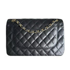 Chanel Black Caviar Leather Jumbo Double Flap Bag