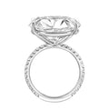 Verde 6ct IGI Certified Lab Grown Round Brilliant Cut Diamond Ring