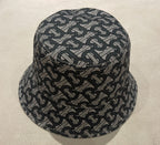 Grey TB Monogram Bucket Hat