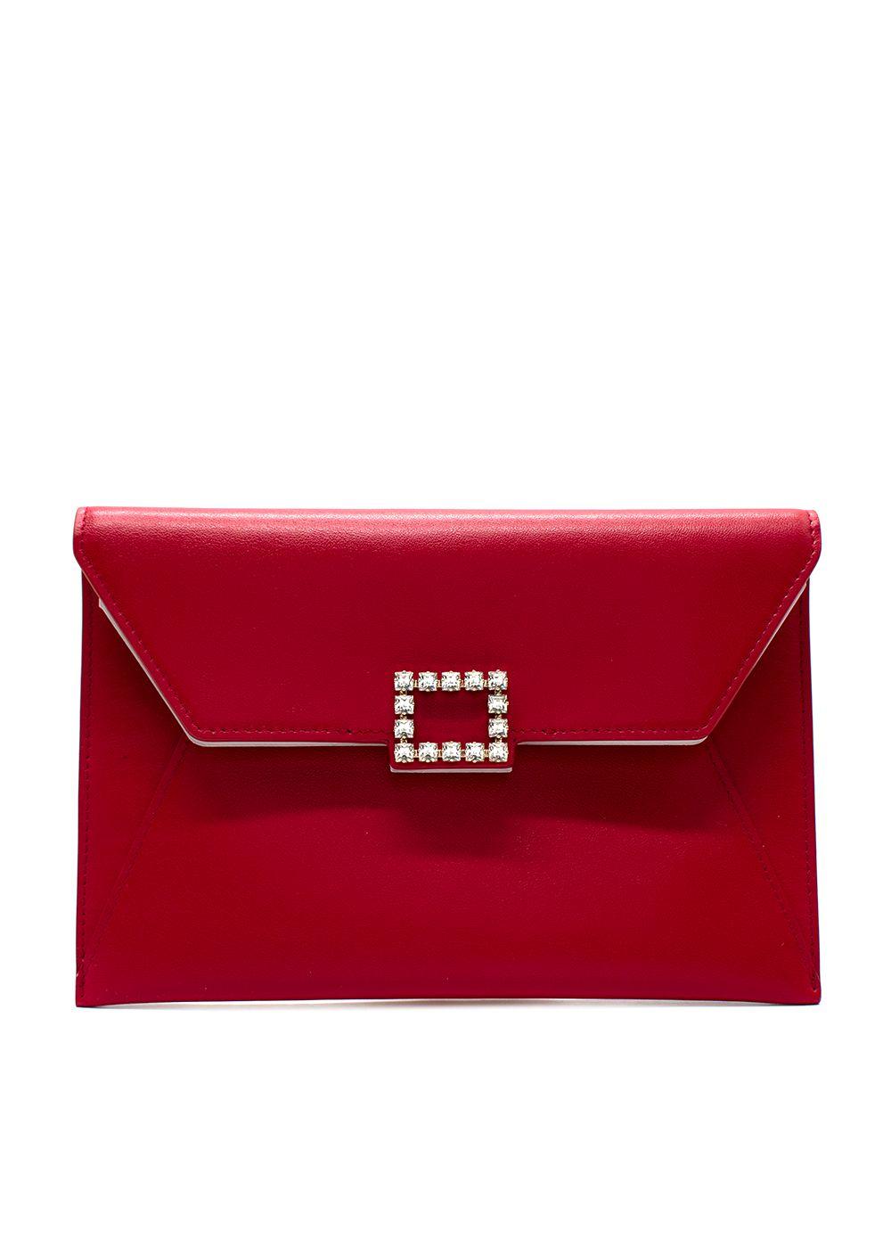 Roger Vivier Red Envelope Clutch