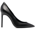 Anja 105 Black Leather Pointed Toe Pumps