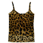 Dolce & Gabbana Leopard Print Silk Tank Top