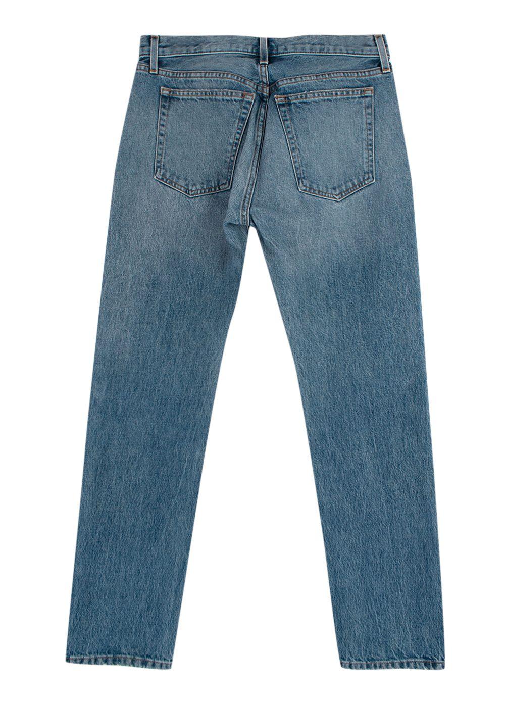 Khaite Kyle Paint-Splatter Straight-Leg Jeans