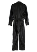 Ashton Black Faux Leather Jumpsuit
