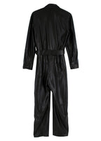 Ashton Black Faux Leather Jumpsuit