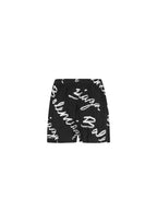 Black cotton Script boxer shorts