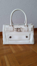 White leather Flight bag