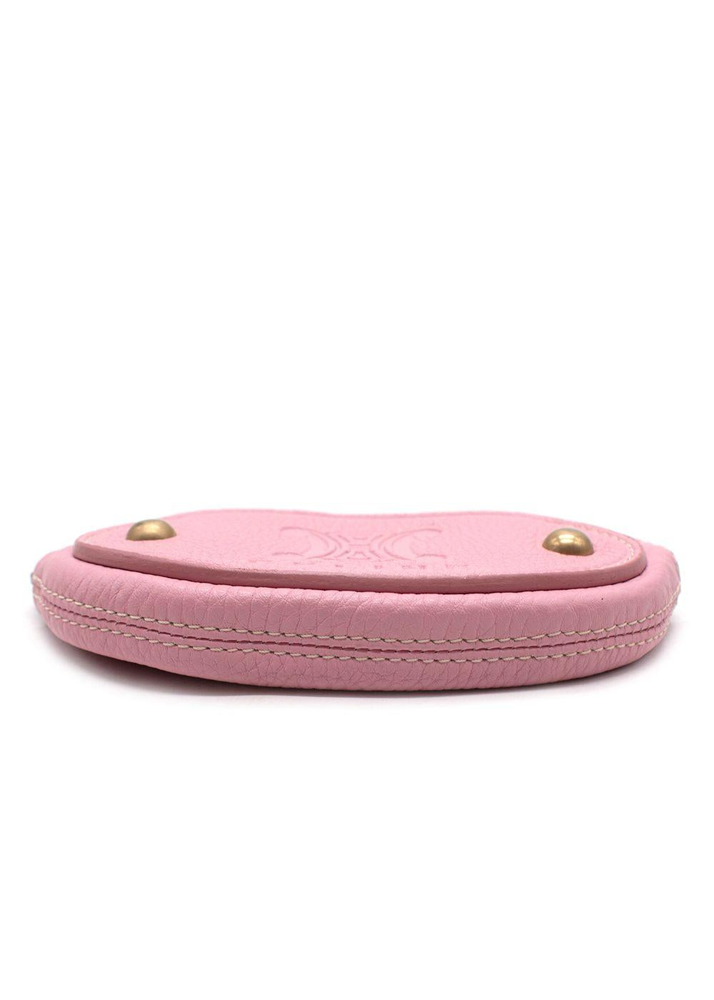 Celine Pink Logo Coin Purse
