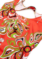 Emilio Pucci Printed Cut Out Mini Dress