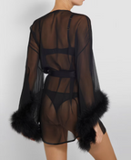 Gilda & Pearl Diana Sheer Silk Robe