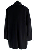 Jil Sander Black Soft Angora Wool Blend Coat/Jacket