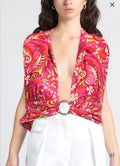 Dolce & Gabbana Printed Silk Top