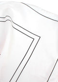 Gallello Atelier Bespoke Cream Printed Silk Scarf