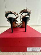 Black/Nude Rockstud Sandals