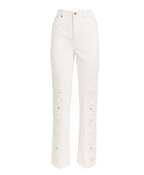 Self-Portrait Embroidered Jeans