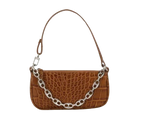 ByFar Croc Embossed Mini Rachel Bag