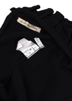 Balenciaga Black Ruffled Trimmed Mini Dress
