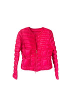 pink lightweight down jacket