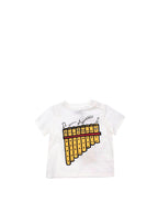 Kids 3-6m White Cotton Pan Pipes T-Shirt